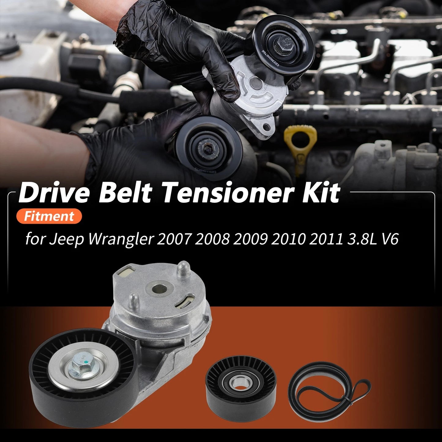 Drive Belt Tensioner for Jeep Wrangler (2007-2011)