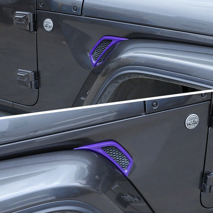Side Fender Air Vent Trim Covers for Jeep Wrangler JL JT (2018-2022)