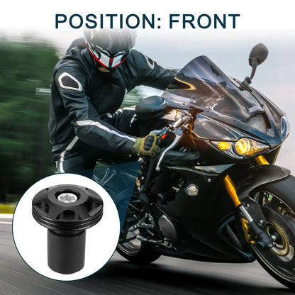 2 x Handlebar End Plug Aluminum Alloy 18-20mm 32mm OD Black for Make Model