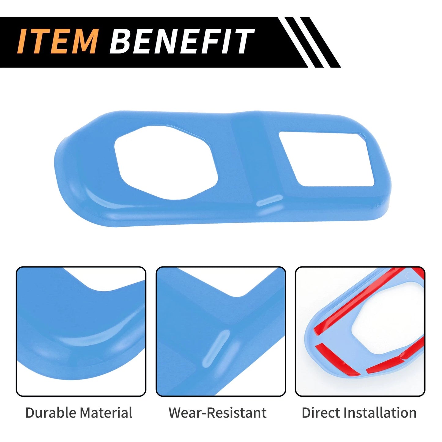 Rear Trunk Lock Panel Cover for Jeep Wrangler JL JLU (2018-2024)