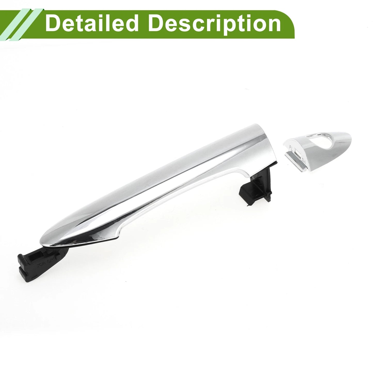 Exterior Door Handle for Hyundai Kia Silver Tone Front Left (2011-2016)