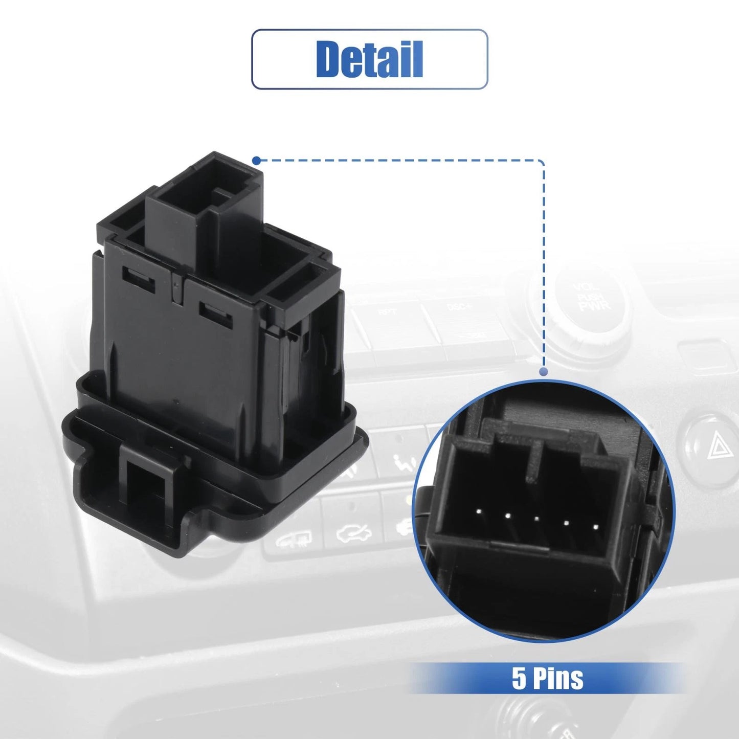 Auxiliary Input Jack Assembly for Honda Ridgeline 2006-2014