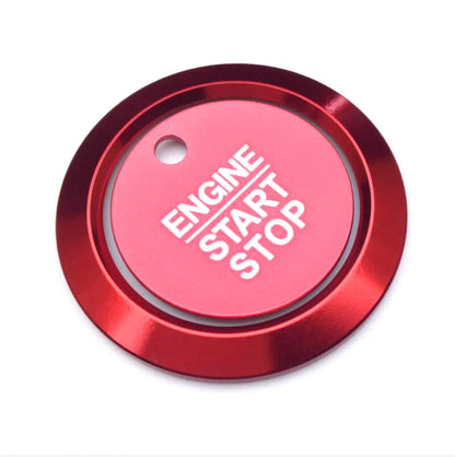 Red Aluminum Engine Start Buttons Cover Trim Fit For Ford F-150 2016-2018