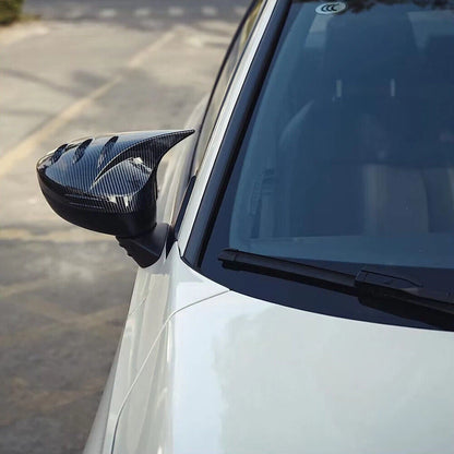 2 x Carbon Fiber Look Rearview Side Mirror Covers for Honda Civic (2022-2024)