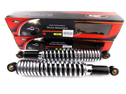 340mm JBS Black/Chrome Rear Shock Absorbers for Kawasaki KX250