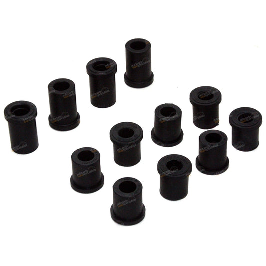 2 x Front Spring + Shackle Rubber Bush for Hilux (1979–1997)