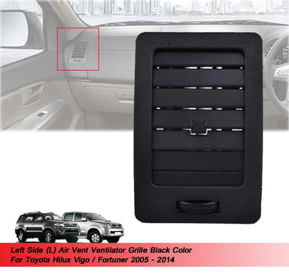 Left Side Black Air Vent Trim for Toyota Hilux Fortuner (2005-2014)