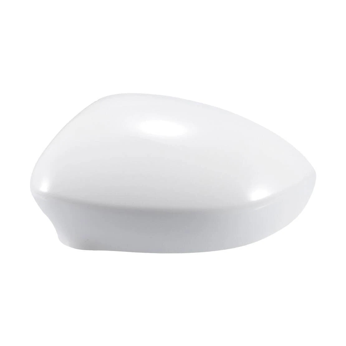 White Rearview Side Mirror Cover Caps for Fiat 500 (2007-2023)