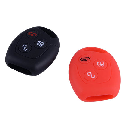 3 x Button Silicone Car Key Cover Case for Ford Focus B-Max C-Max S-Max (2011-2023)