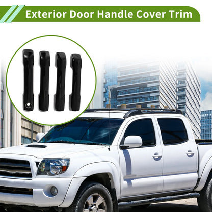 Gloss Black ABS Exterior Door Handle Cover Trim for Toyota Tacoma (2024-2025)