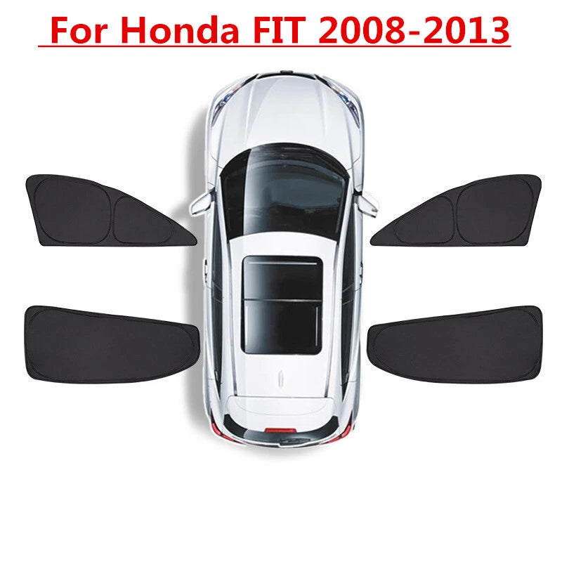 4 x Side Window Sunshade Privacy Light Shade Blind for Honda FIT (2008–2013)