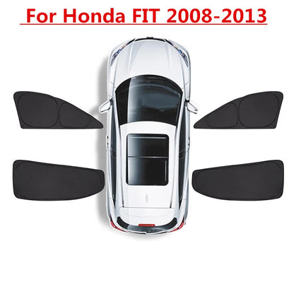 4 x Side Window Sunshade Privacy Light Shade Blind for Honda FIT (2008–2013)