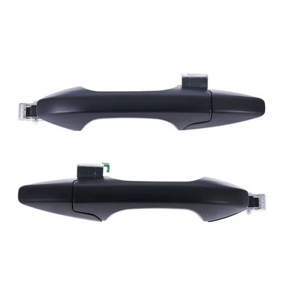 Set of 2 Rear Left + Right Door Handle Outer Black for Honda CRV (2007–2012)