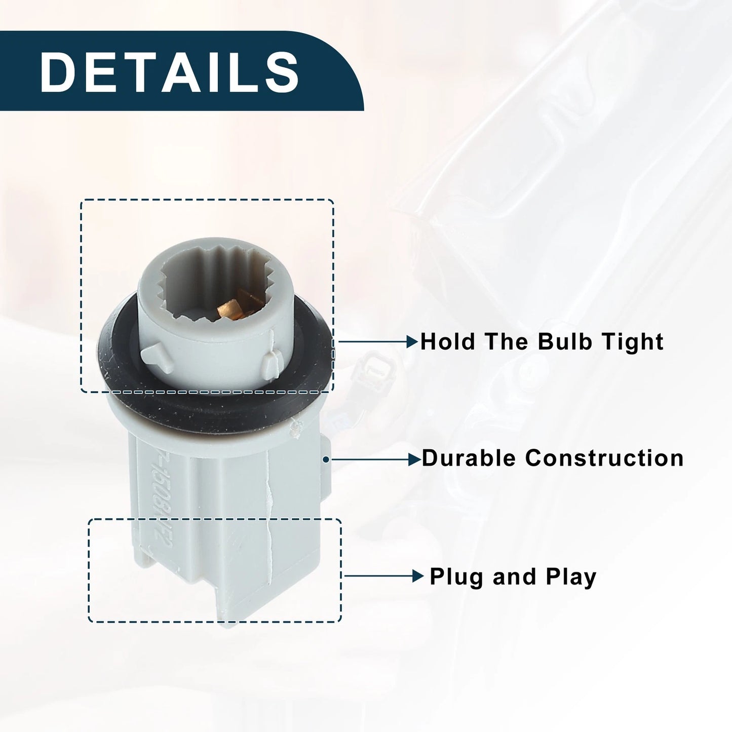 Side Marker Light Socket for Honda Civic Sidemarker Lamp Adapter