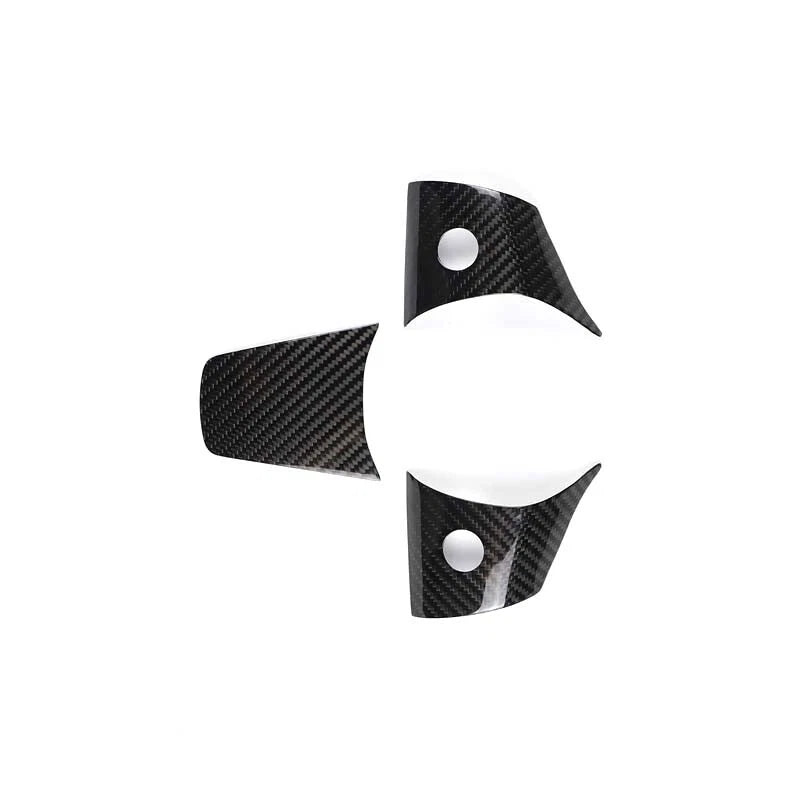Dry Carbon Fiber Steering Wheel Center Decoration Trim fit For Tesla Model 3