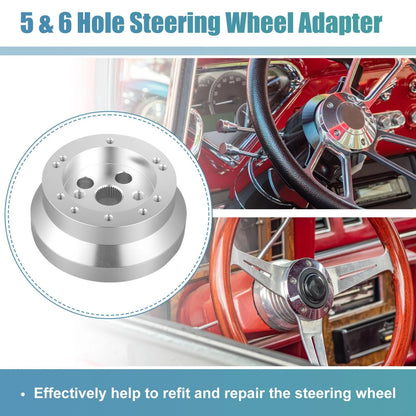 6-Hole Steering Wheel Short Hub Adapter for GM Chevy