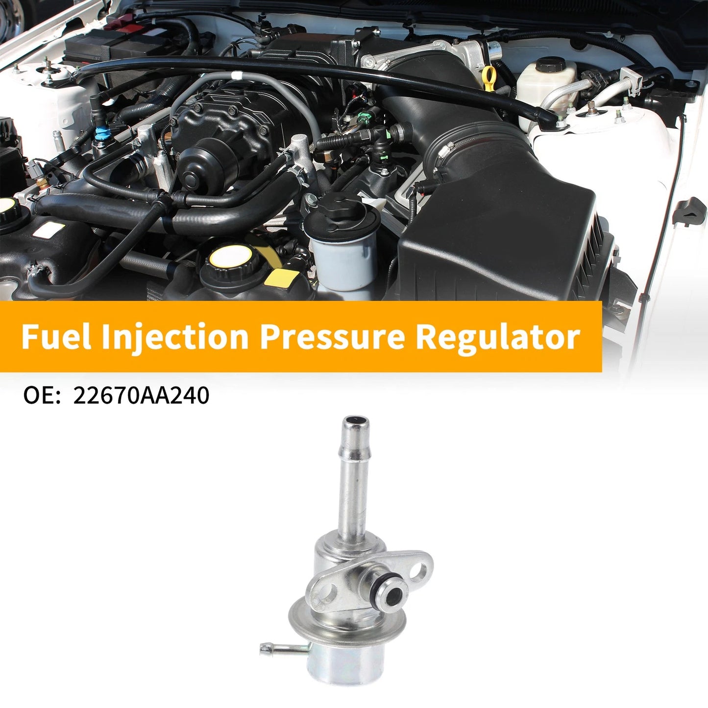 Fuel Pressure Regulator for Subaru Outback (2000-2004) 1 Pc Metal