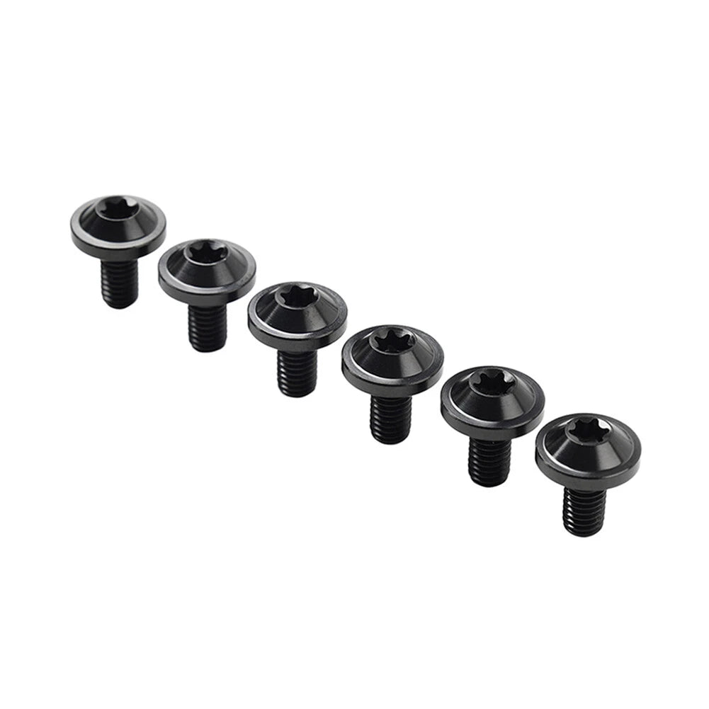 6 x Black Titanium M6x15mm Torx Head Bolts for Bike Motorcycle
