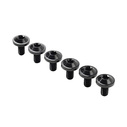 6 x Black Titanium M6x15mm Torx Head Bolts for Bike Motorcycle