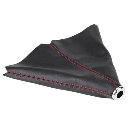 Black PU Leather Dustproof Shift Stick Cover for Universal Cars