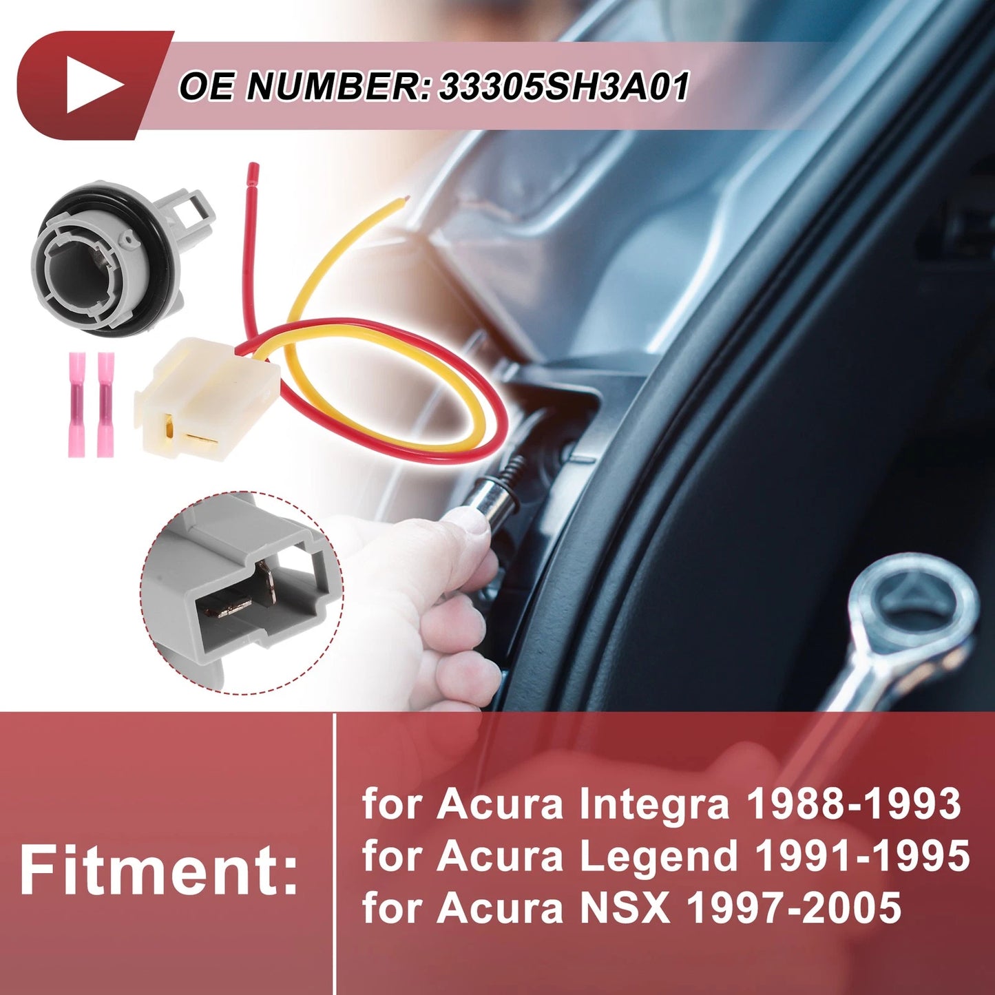 Front Turn Signal Socket Wiring for Acura Integra (1988 - 1993)