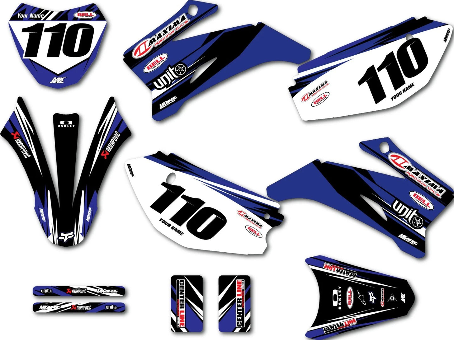 Digger Style Decals for Yamaha TTR 110 (2008-2023)
