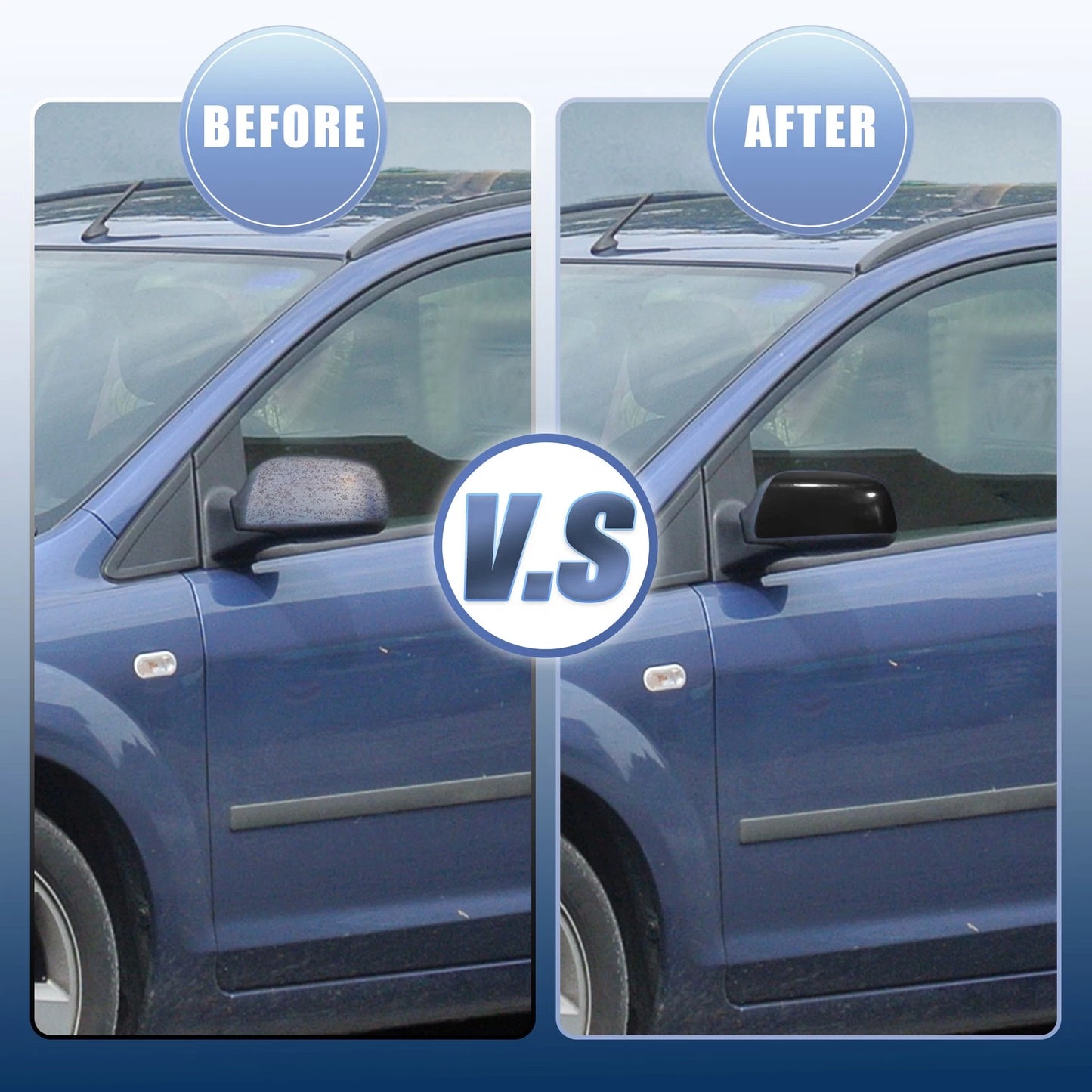 Front Left Exterior Rearview Mirror Cap for Ford Focus Mk2 (2005-2011)
