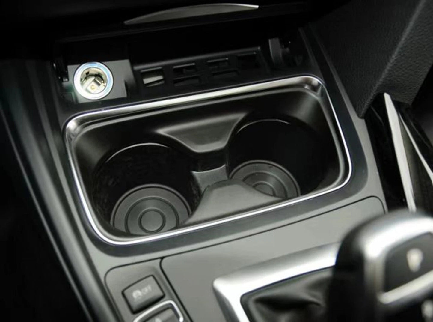 Cup Holder Insert for BMW F30 F31 F34 F35 F80 (2013-2019) Black
