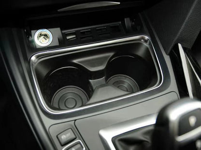 Cup Holder Insert for BMW F30 F31 F34 F35 F80 (2013-2019) Black