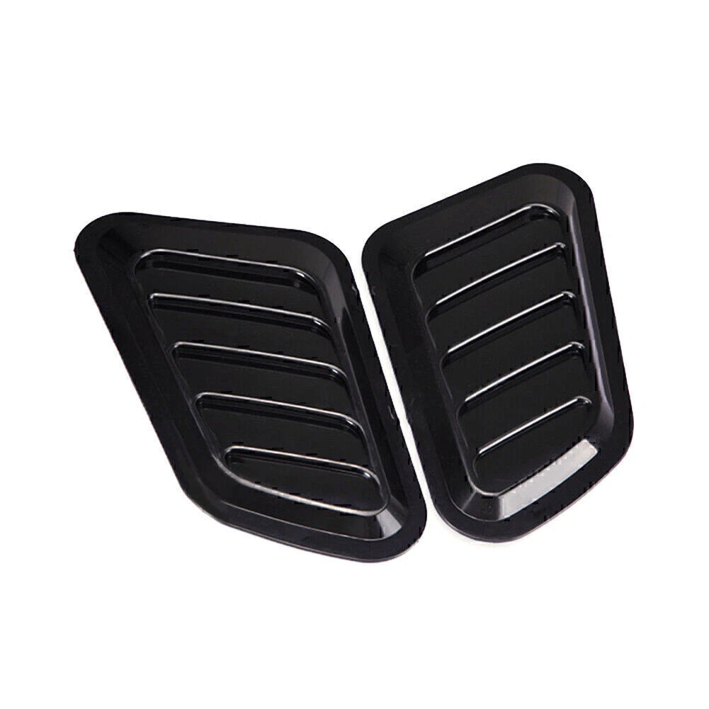 Car Decorative Air Flow Intake Hood Scoop Vent Bonnet Cover Black
