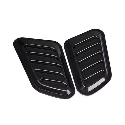Car Decorative Air Flow Intake Hood Scoop Vent Bonnet Cover Black