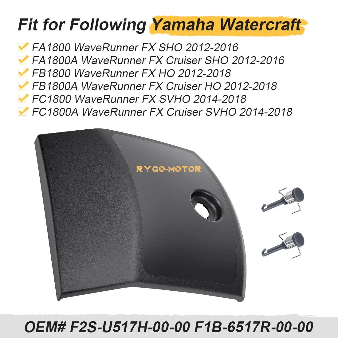 Glove Box Door Lid & Pin for Yamaha FX/FX Cruiser SHO SVHO (2012–2018)