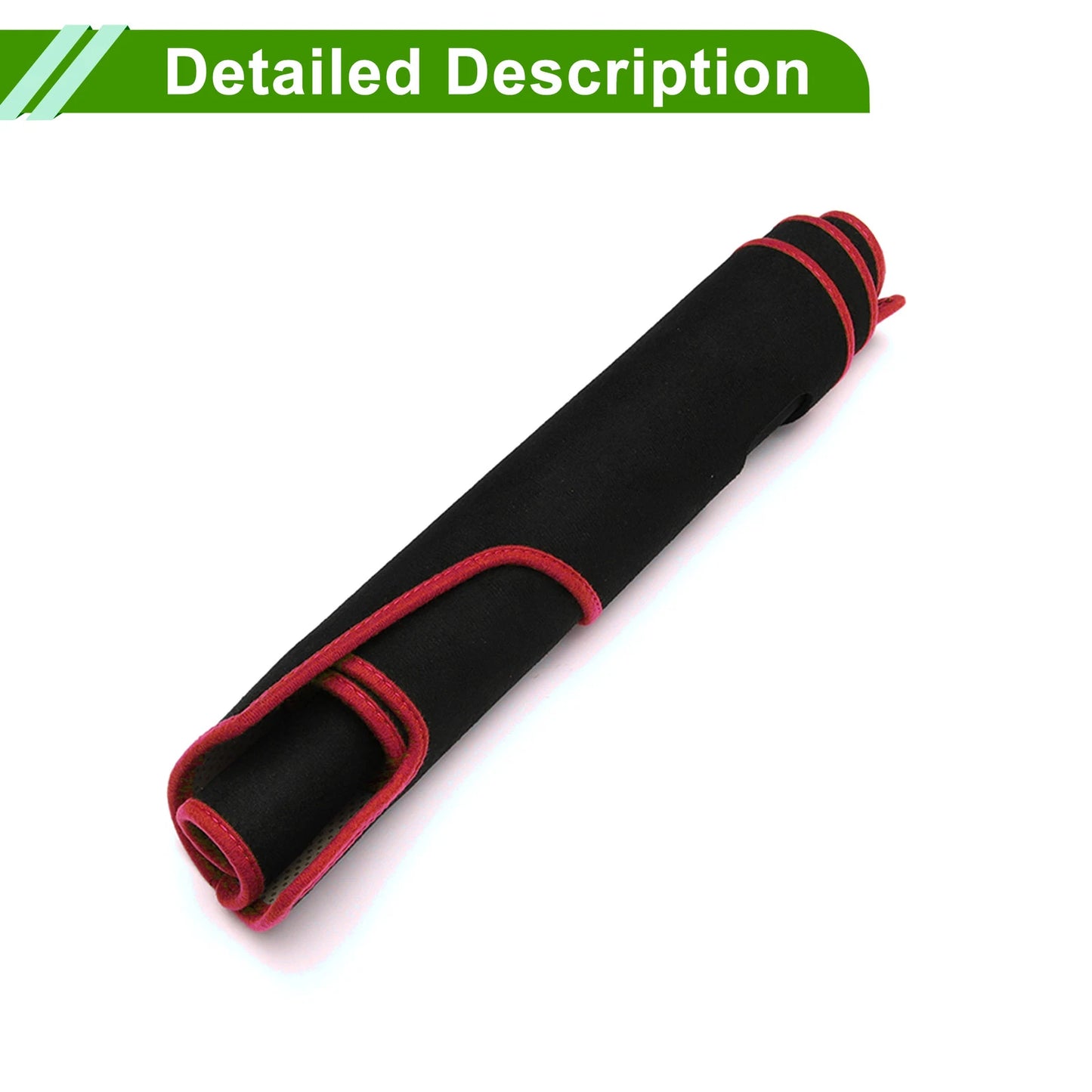 Dashboard Cover Mat for Toyota Camry 2017-2024 Sun Protector Black Red
