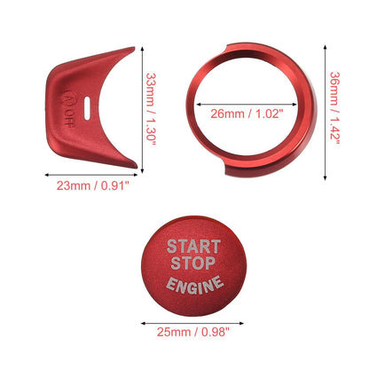 Engine Start Stop Button Cover Kit for BMW 2 3 4 5 6 7 X1 X2 X3 X4 (2014-2023)