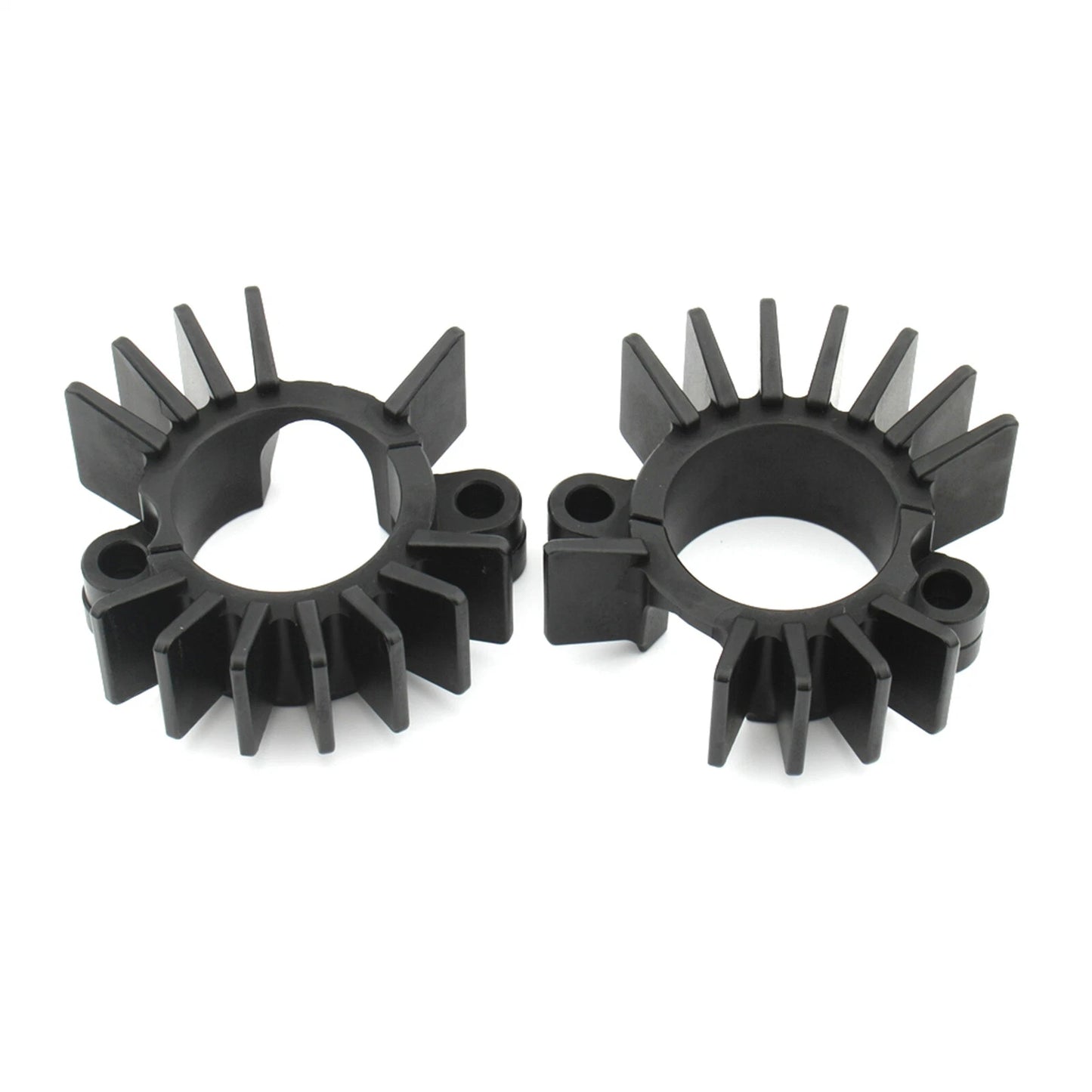 Black Finned Exhaust Pipe Clips for BONNEVILLE 900 (2017-2023)