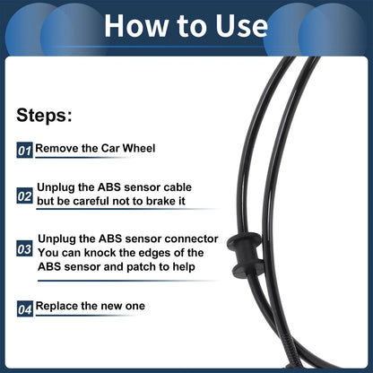 ABS Wheel Speed Sensor for Dodge Durango Front