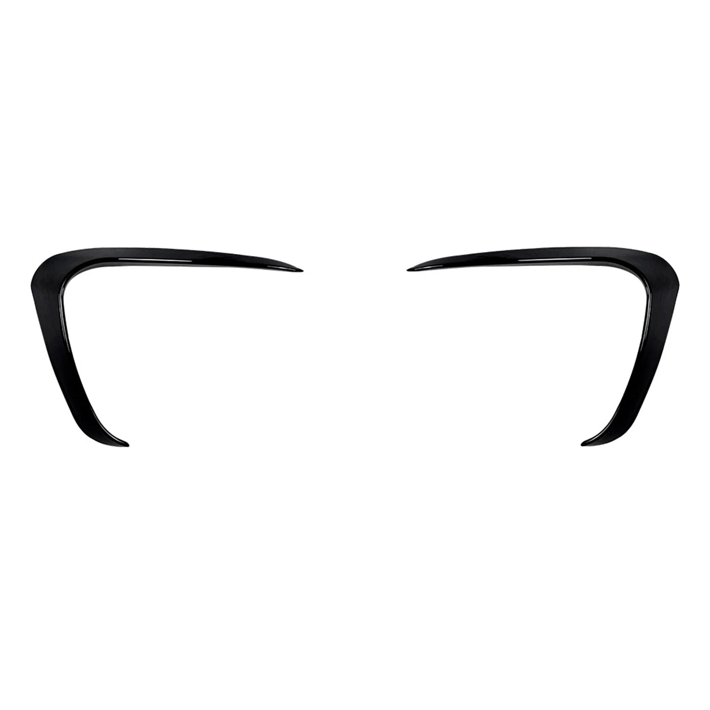 2 x Gloss Black Front Bumper Side Air Vent Trim for Volkswagen Up (2011-2015)