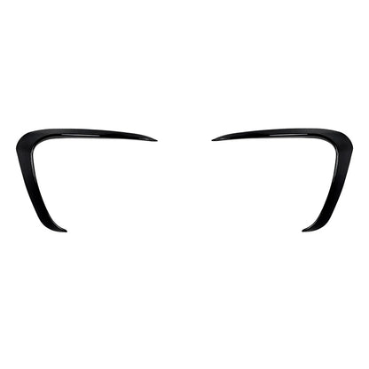 2 x Gloss Black Front Bumper Side Air Vent Trim for Volkswagen Up (2011-2015)