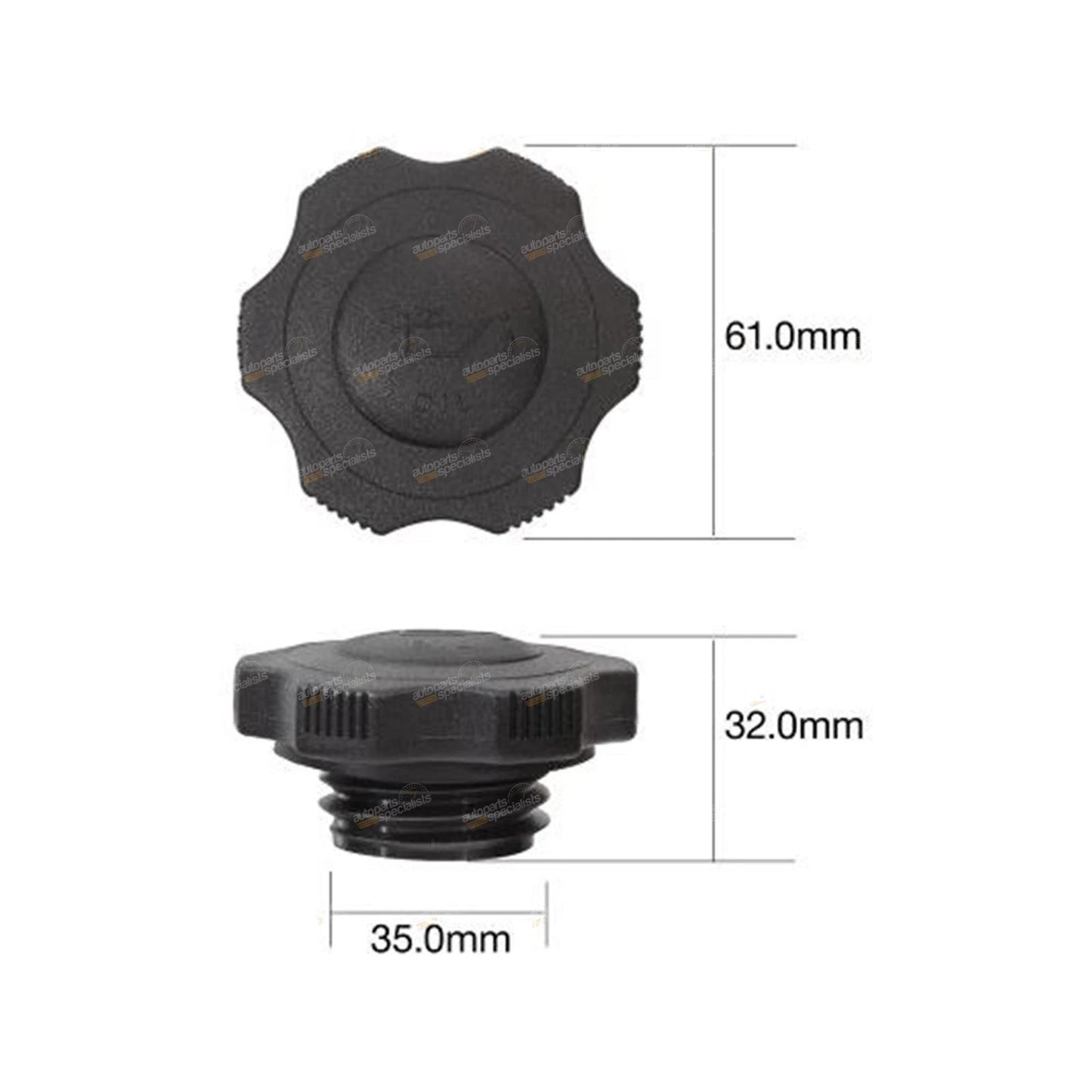 4cyl 1.6L Oil Filler Cap for Ford Capri SA SC SE (1989-1994)