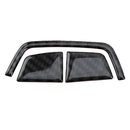 3 x Carbon Fiber Console Armrest Button Trim for BMW 6 Series (2004-2010)