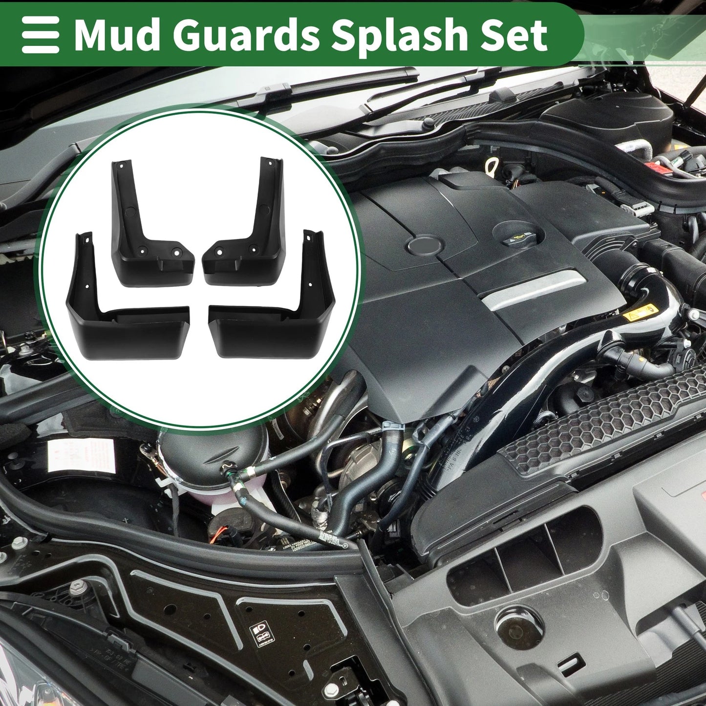 Mud Flaps Splash Guards for Honda Crider 2013-2018 (2 x Front & Rear)