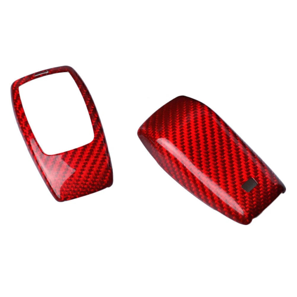 Red Carbon Fiber Remote Key Fob Cover for Mercedes Benz E-Class W213