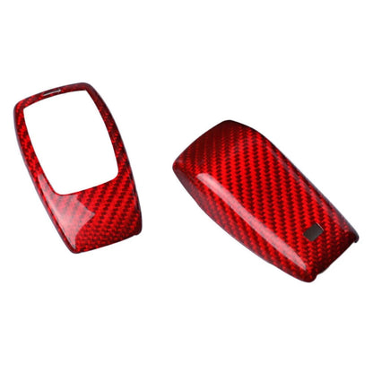 Red Carbon Fiber Remote Key Fob Cover for Mercedes Benz E-Class W213