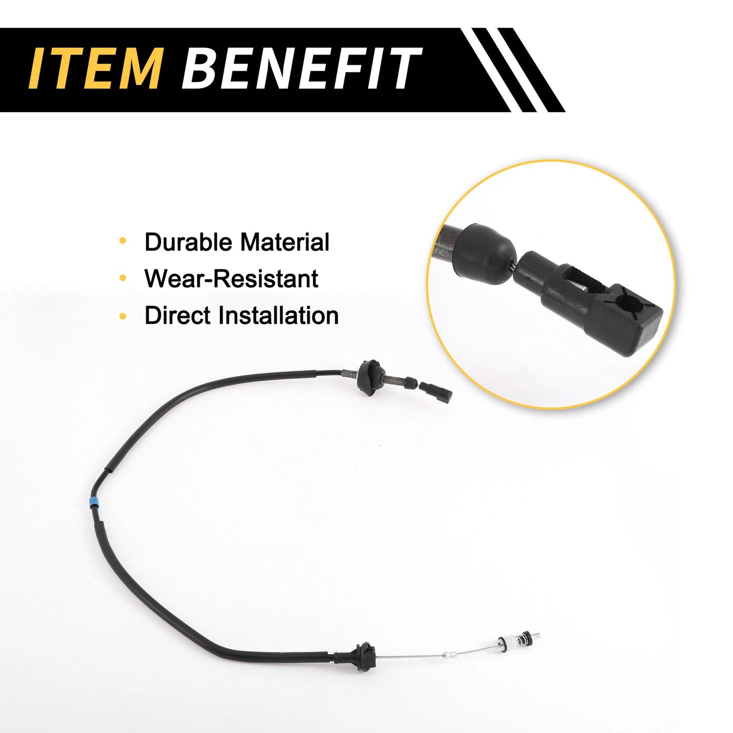 Throttle Body Accelerator Cable for Dodge Ram 1500 2500 (1994-1996)