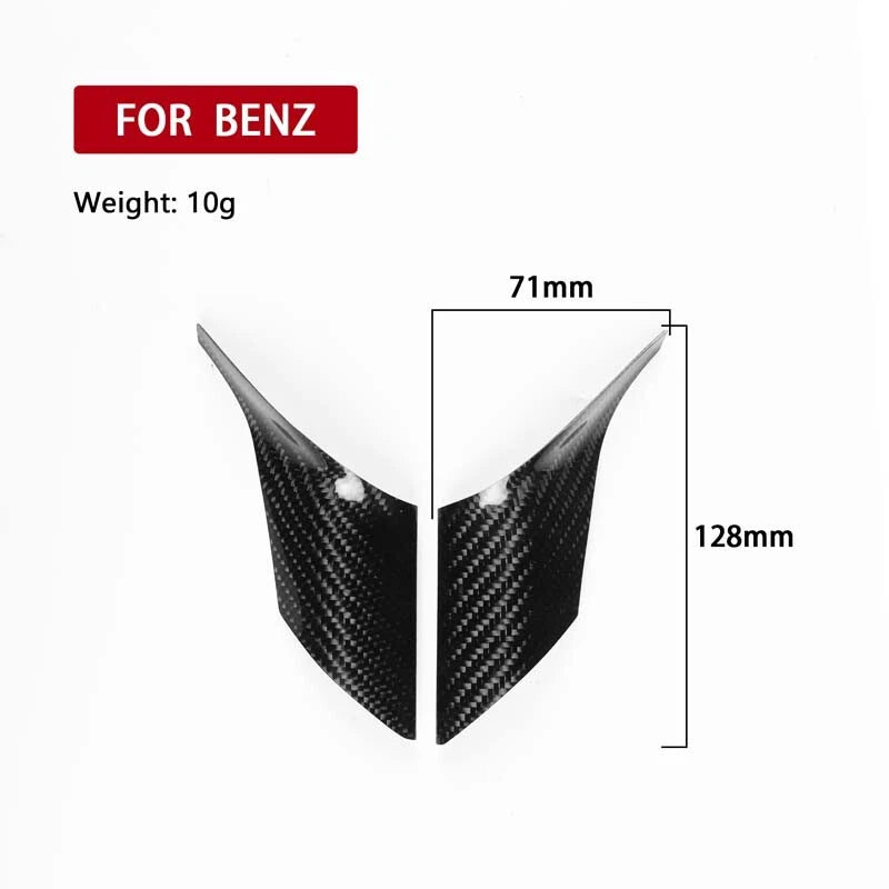 Carbon Fiber Steering Wheel Lower Cover Trim Fit for Benz C-Class W206 2022-2023