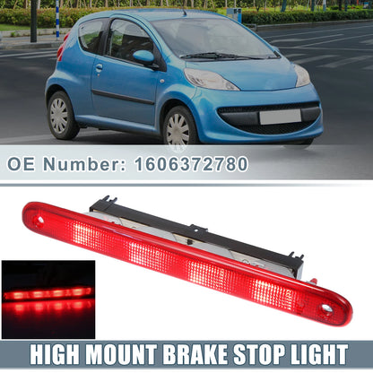 High Mount Brake Stop Light for Peugeot 107 (2005-2014) Red