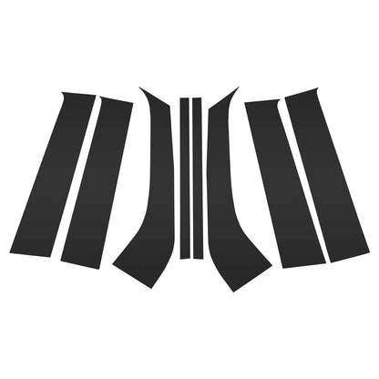 8 Pcs Black Door Pillar Window Trim for Ford Everest (2023-2024)