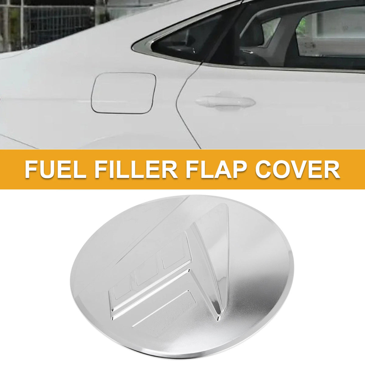 Fuel Tank Door Cap for Subaru Outback (2021-2025) Chrome Silver Tone