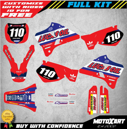 Custom Graphics Full Kit for Yamaha YZ 125 Decal (1996-2001)