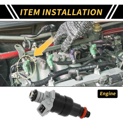 Fuel Injector for Dodge Ram 1500 1996-1999 1 x Hole Black 1 Pc